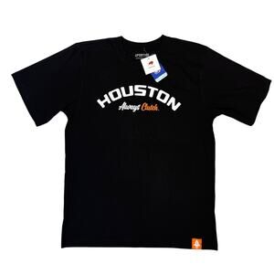 NWT Sportiqe Houston Rockets Whataburger T-Shirt Black H-Town Pride Clutch